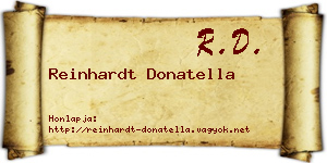 Reinhardt Donatella névjegykártya